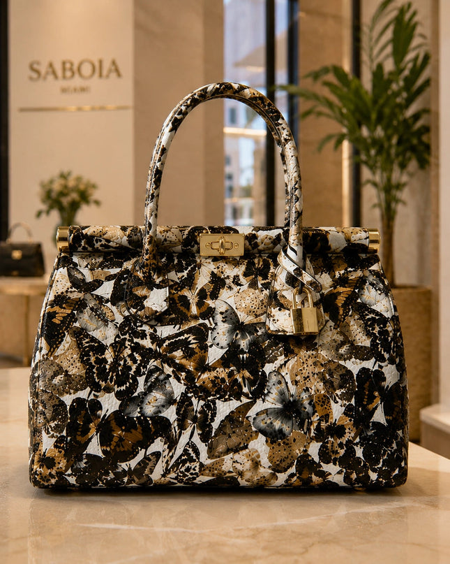 ZEEN | NORA Papillon d'Oro | Ledertasche | Made in Italy