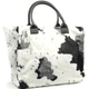 BIG Kuschel Shopper Felltasche mit Kuhmuster und festem Griff in 3 Farben - ModeEcho