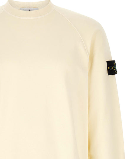Stone Island | 6100060 Baumwoll-Sweatshirt | Elfenbein | Herren