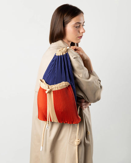 MULTITUDES MILANO | Satin Rucksack ROSSANA | Made in Italy