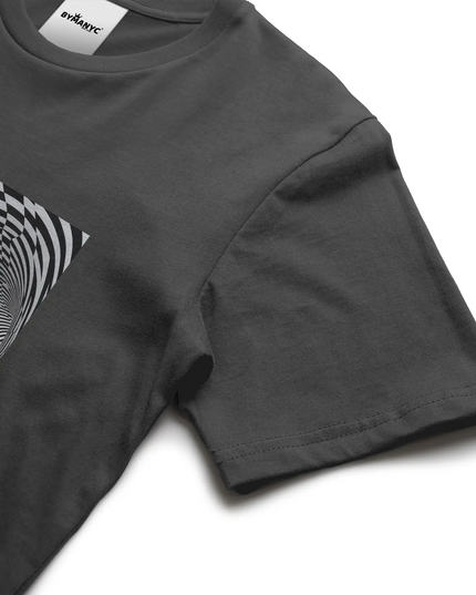 BYMANYC ® New York | TRIBECA ART Bio-Baumwoll-T-Shirt | Schwarz/Natur | Unisex