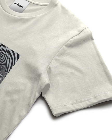 BYMANYC ® New York | TRIBECA ART Bio-Baumwoll-T-Shirt | Schwarz/Natur | Unisex