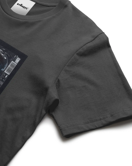 BYMANYC ® New York | CHELSEA ART Bio-Baumwoll-T-Shirt | Schwarz/Natur | Unisex