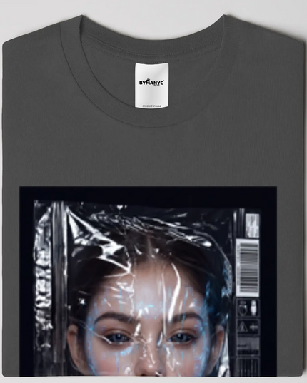 BYMANYC ® New York | CHELSEA ART Bio-Baumwoll-T-Shirt | Schwarz/Natur | Unisex