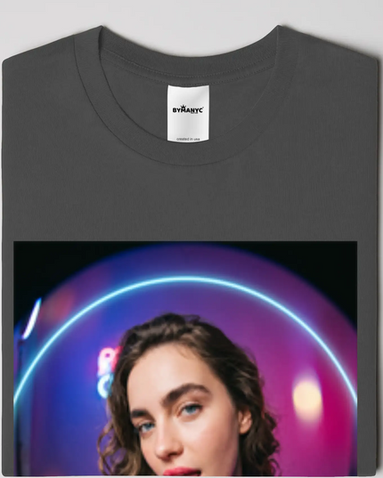 BYMANYC ® New York | NOLITA ART Bio-Baumwoll-T-Shirt | Schwarz/Natur | Unisex