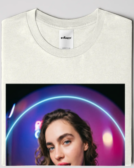 BYMANYC ® New York | NOLITA ART Bio-Baumwoll-T-Shirt | Schwarz/Natur | Unisex