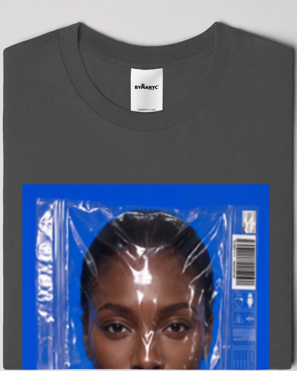 BYMANYC ® New York | DUMBO ART Bio-Baumwoll-T-Shirt | Schwarz/Natur | Unisex