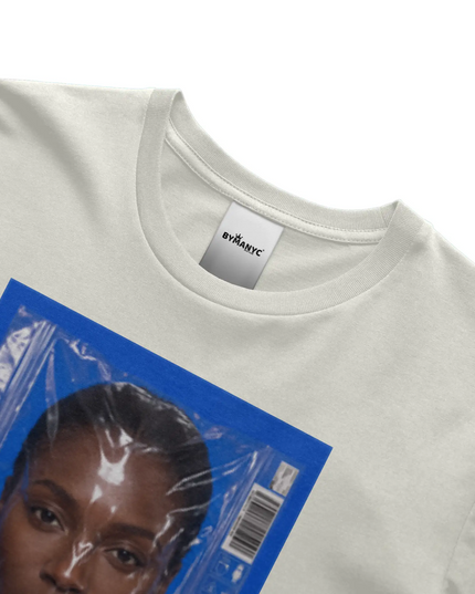 BYMANYC ® New York | DUMBO ART Bio-Baumwoll-T-Shirt | Schwarz/Natur | Unisex