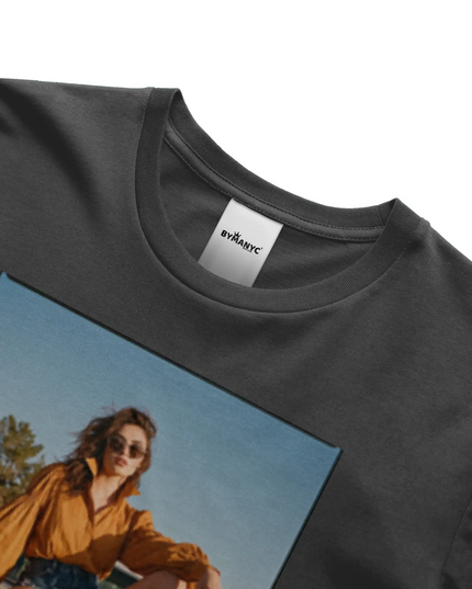 BYMANYC ® New York | HARLEM ART Bio-Baumwoll-T-Shirt | Schwarz/Natur | Unisex