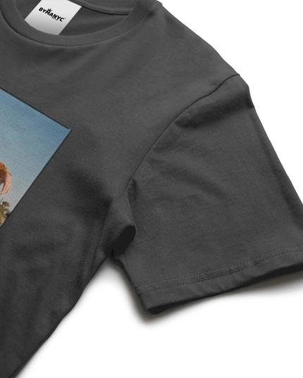 BYMANYC ® New York | HARLEM ART Bio-Baumwoll-T-Shirt | Schwarz/Natur | Unisex