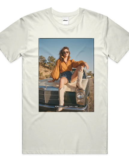 BYMANYC ® New York | HARLEM ART Bio-Baumwoll-T-Shirt | Schwarz/Natur | Unisex