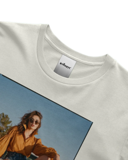 BYMANYC ® New York | HARLEM ART Bio-Baumwoll-T-Shirt | Schwarz/Natur | Unisex