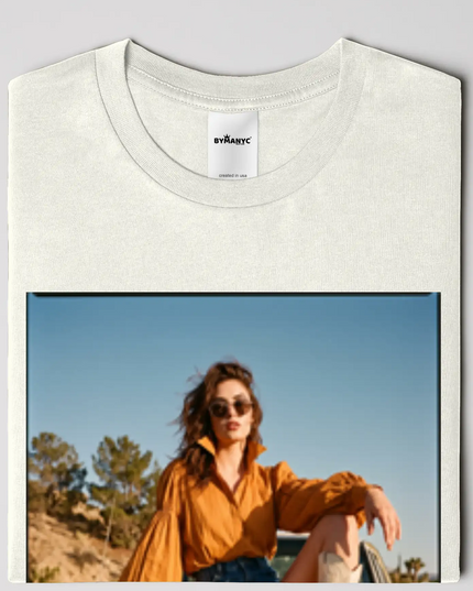 BYMANYC ® New York | HARLEM ART Bio-Baumwoll-T-Shirt | Schwarz/Natur | Unisex
