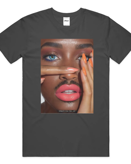 BYMANYC ® New York | MIDTOWN ART Bio-Baumwoll-T-Shirt | Schwarz/Natur | Unisex