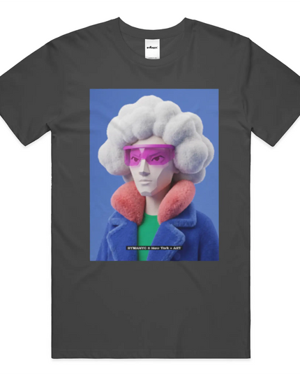 BYMANYC ® New York | GREENWICH ART Bio-Baumwoll-T-Shirt | Schwarz/Natur | Unisex