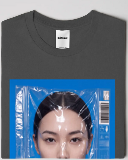 BYMANYC ® New York | CHINATOWN ART Bio-Baumwoll-T-Shirt | Schwarz/Natur | Unisex