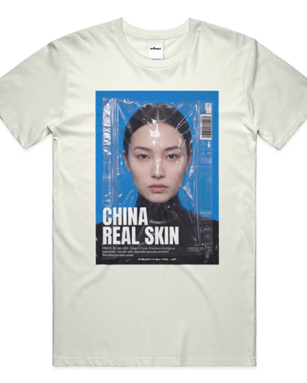 BYMANYC ® New York | CHINATOWN ART Bio-Baumwoll-T-Shirt | Schwarz/Natur | Unisex