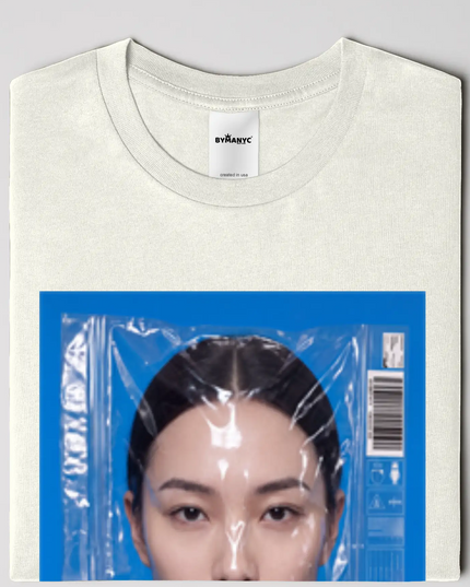 BYMANYC ® New York | CHELSEA ART Bio-Baumwoll-T-Shirt | Schwarz/Natur | Unisex