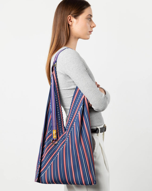💟  Plissierte Tasche STELLA BLUE Y BAG