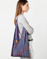 Plissierte Tasche STELLA BLUE Y BAG