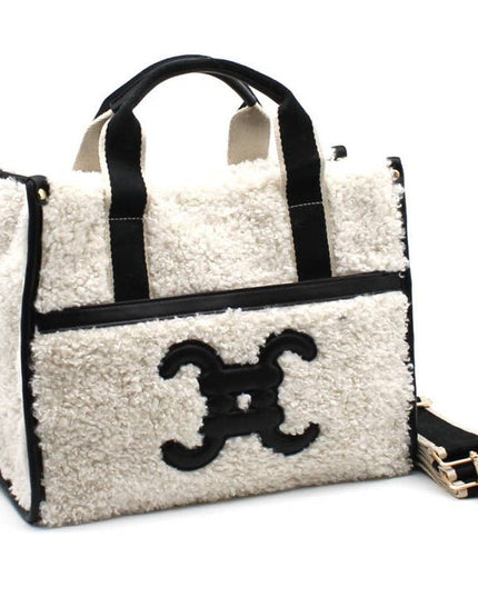 Moumoute Handtasche mit E - Logo - ModeEcho