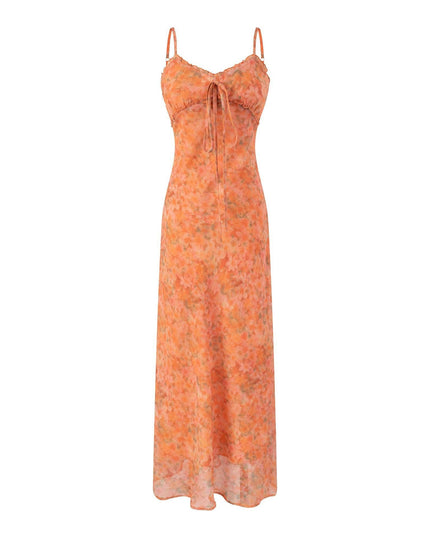Damen Sommerkleid ES VEDRÀ RUNWAY Orange