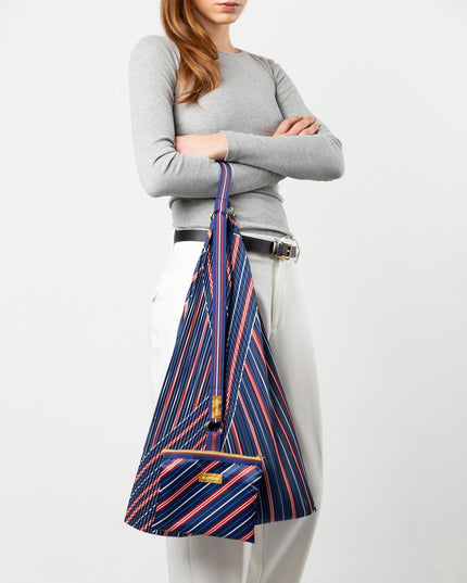💟  Plissierte Tasche STELLA BLUE Y BAG