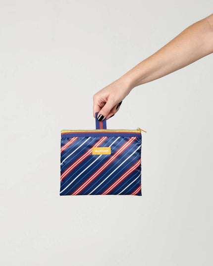 Plissierte Tasche STELLA BLUE Y BAG