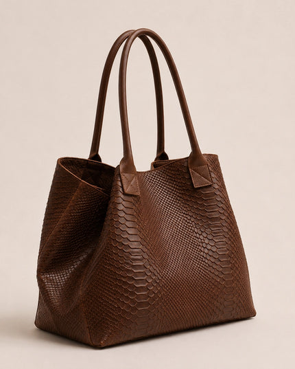 ZEEN | LOLA Schultertasche | Python-Prägung | Made in Italy