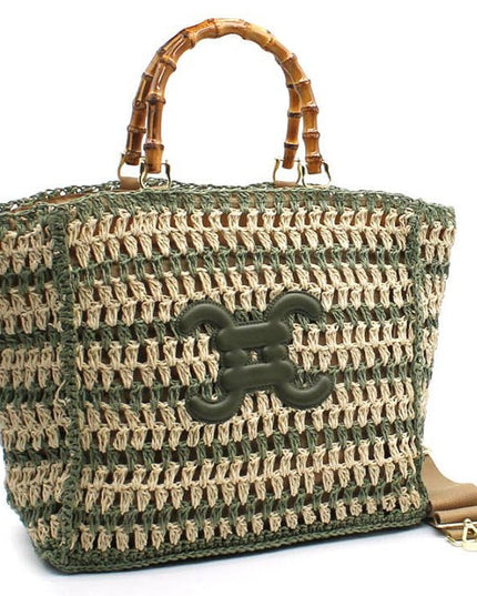 CROCHET PARIS Tragetasche Handtasche mit Logo - ModeEcho
