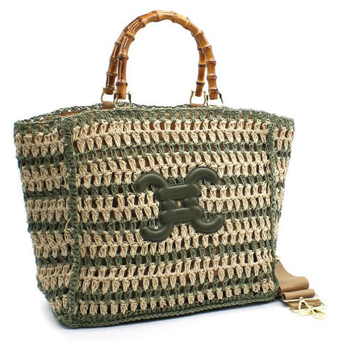 CROCHET PARIS Tragetasche Handtasche mit Logo - ModeEcho