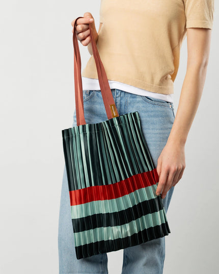 Satin Faltentasche SMERALDA | Made in Italy