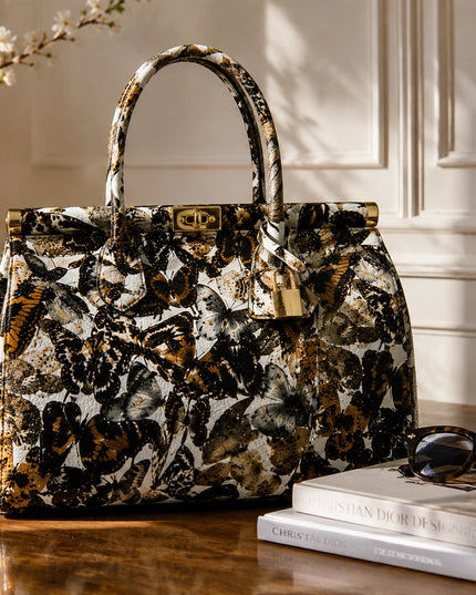 ZEEN | NORA Papillon d'Oro | Ledertasche | Made in Italy