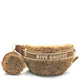RIVE GAUCHE shearling fanny pack with matching pouch, luxury designer accessory