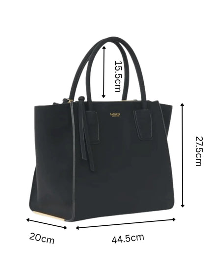 LaBante London | Demi Vegan Winged Tote Bag | Schwarz