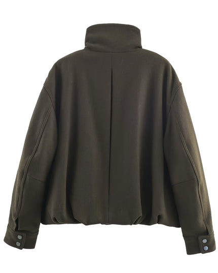BYMANYC® New York | Jacke SOHO Belted High Collar | Army Green