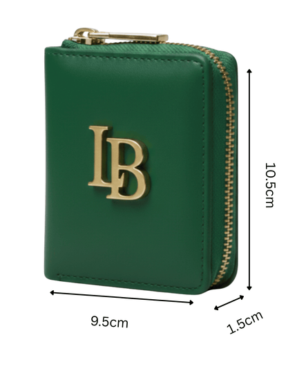 LaBante London | Regent's Park Mini Vegan Zip-Around Wallet | Grün