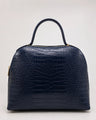ZEEN | NOA Blue | Crocco-Ledertasche | Made in Italy