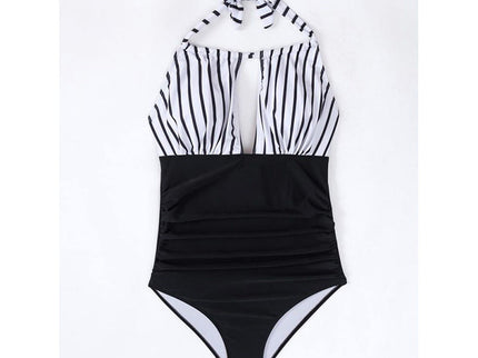 Damen Einteiler Badeanzug MIAMI Striped Halter