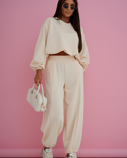BRONX Damen Freizeit Set - Kokos