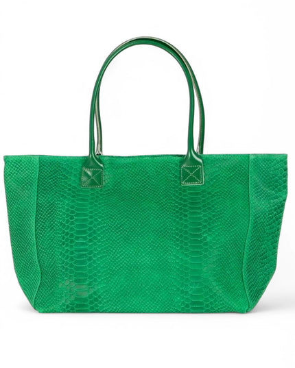 ZEEN | LOLA Schultertasche | Python-Prägung | Grün