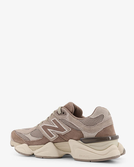 9060 mesh and suede low-top sneakers