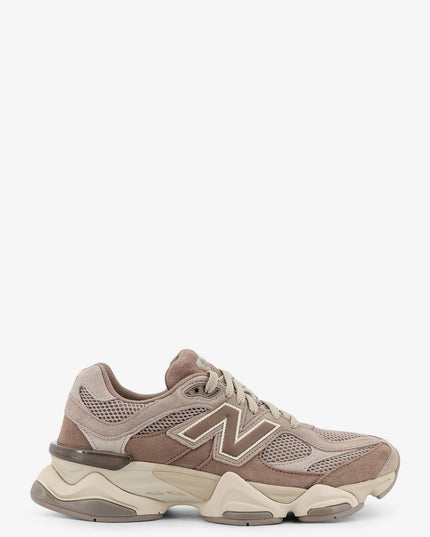 9060 mesh and suede low-top sneakers