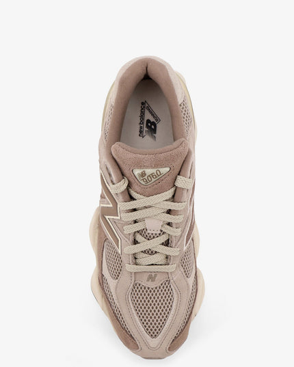9060 mesh and suede low-top sneakers