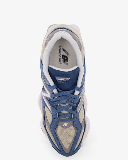 9060 mesh low-top sneakers with suede inserts