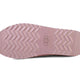 Pink shoe sole with zigzag tread and OOG Generation logo, showcasing durable design for luxury footwear.