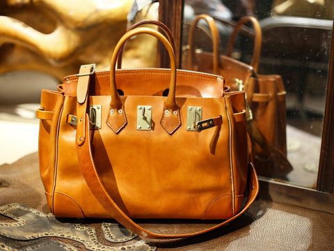 Rossie Viren Women's  Unisex Genuine Vintage Vegetable Tanned Leather Satchel Flap Buckle Bag-3