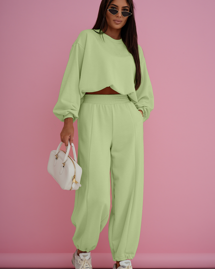 BRONX Damen Freizeit Set - Matcha