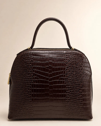 ZEEN | NOA Brown | Crocco-Ledertasche | Made in Italy