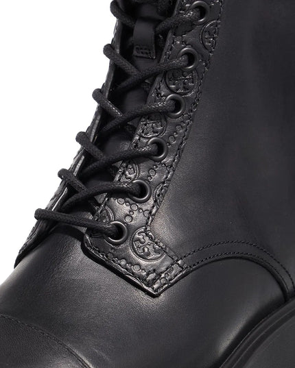 Tory Burch | T Monogram Lug Ankle Boot 65mm | Black | Damen